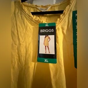 Yellow Briggs linen dress